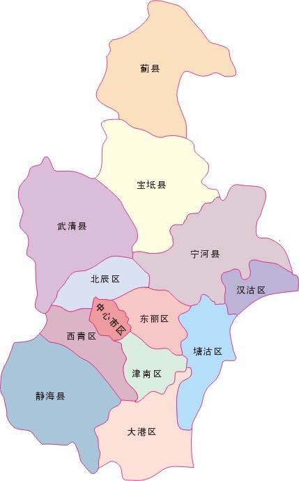 天津市地图最新版,天津最新版城市地图