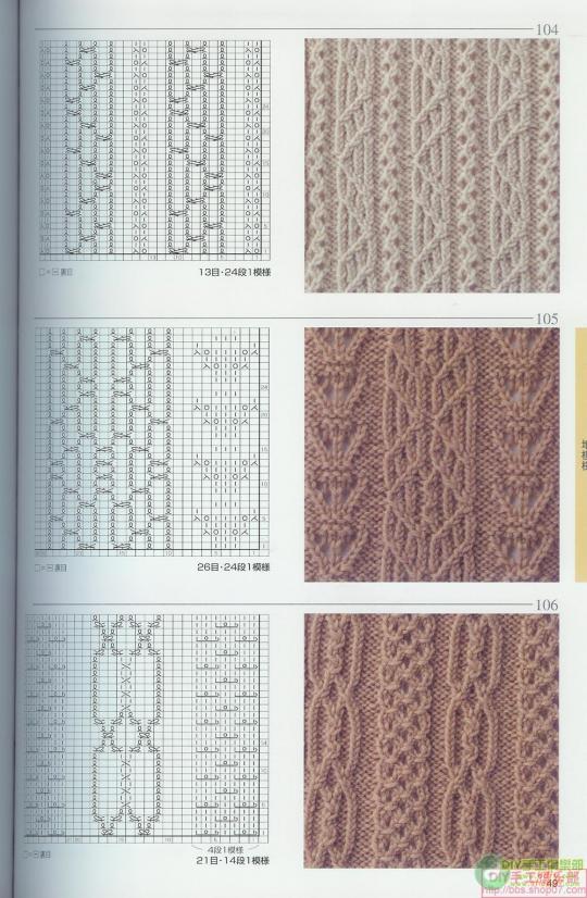 最新棒针花样,引领潮流的全新棒针编织图样