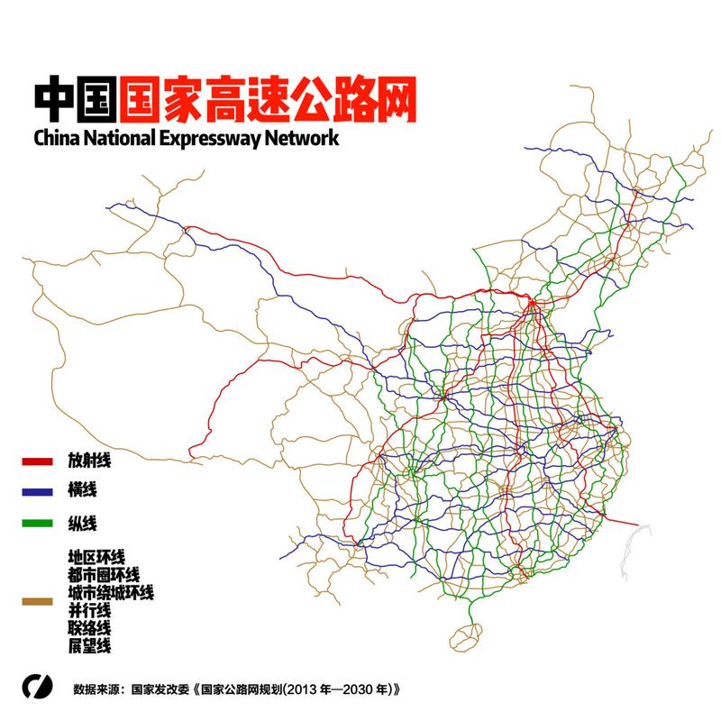 全国高速公路网络最新全景图解